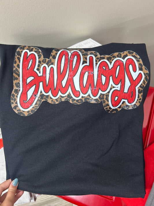 Bulldogs Cheetah Graphic Tee