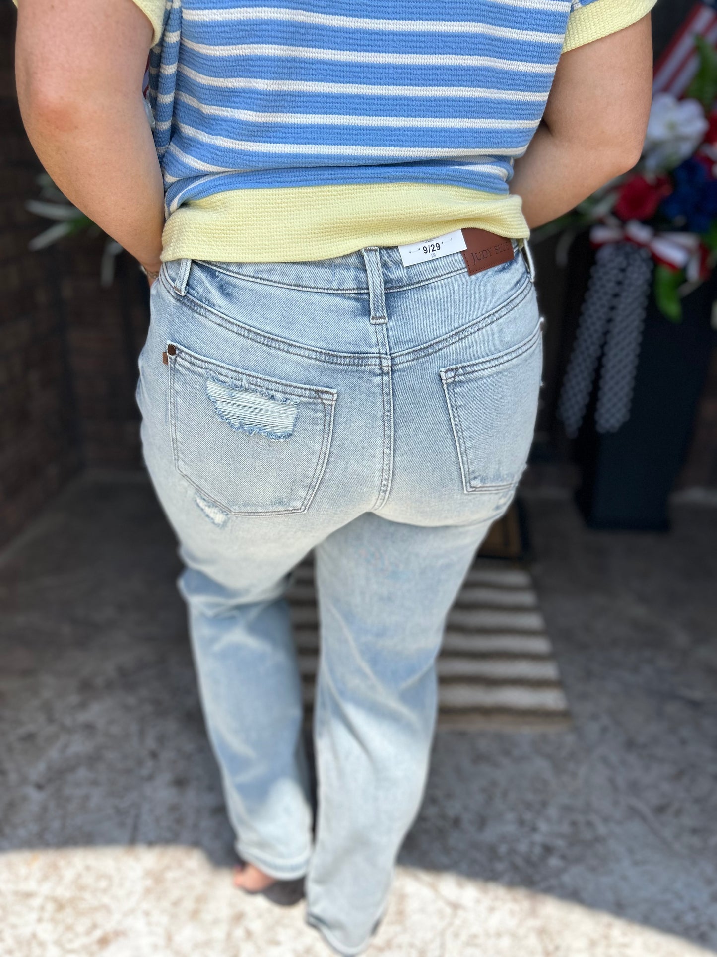 Janet JUDY BLUE Mid Rise Boyfriend Jeans