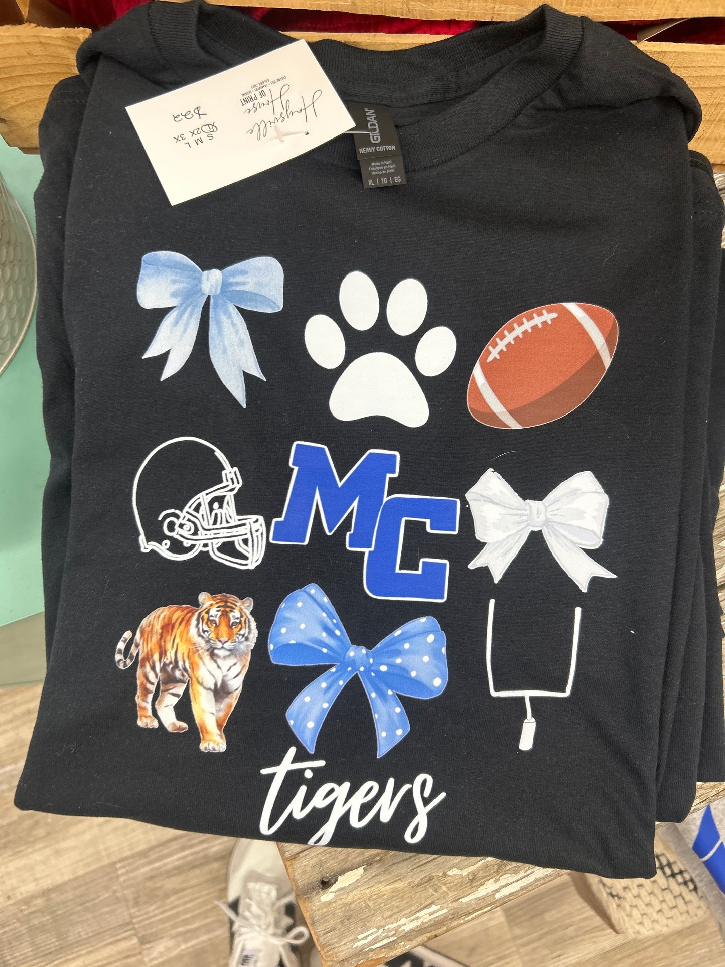 Tigers Bow Collage Graphic Tee