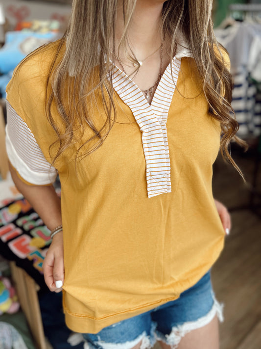 Endless Summer Top - Mustard