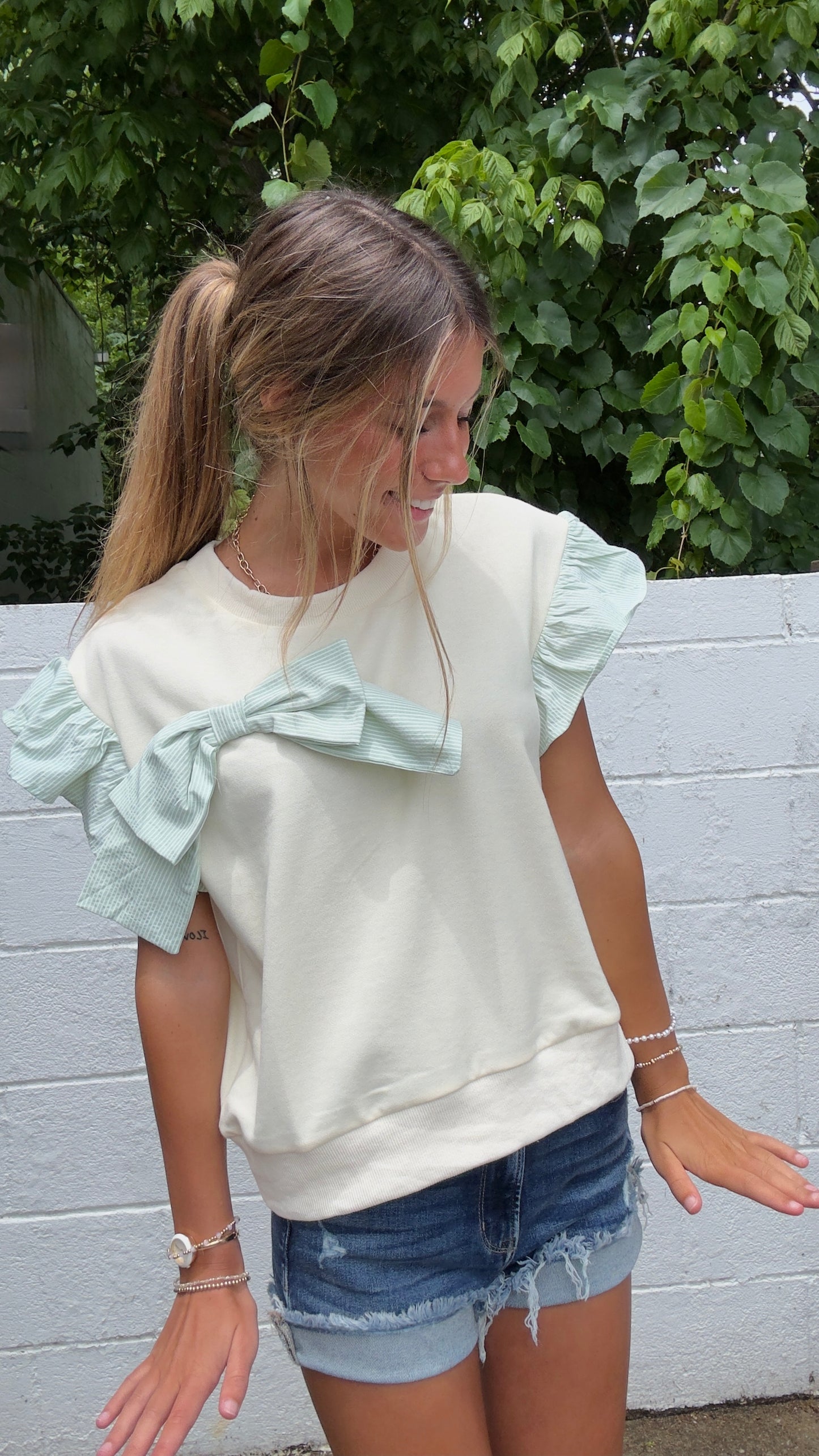 Forever Young Top- Cream