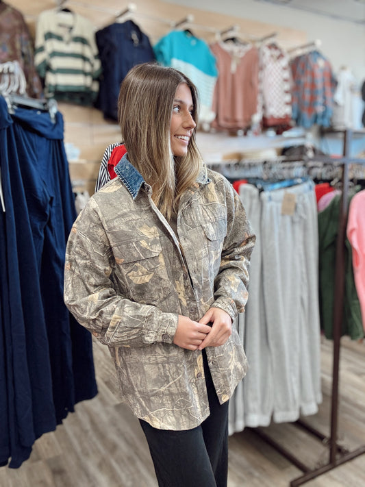Zero Chance Camo Button Up