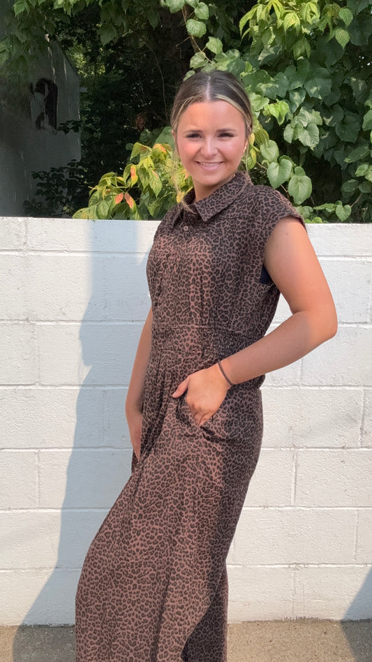 Heartbreaker Cheetah Jumpsuit