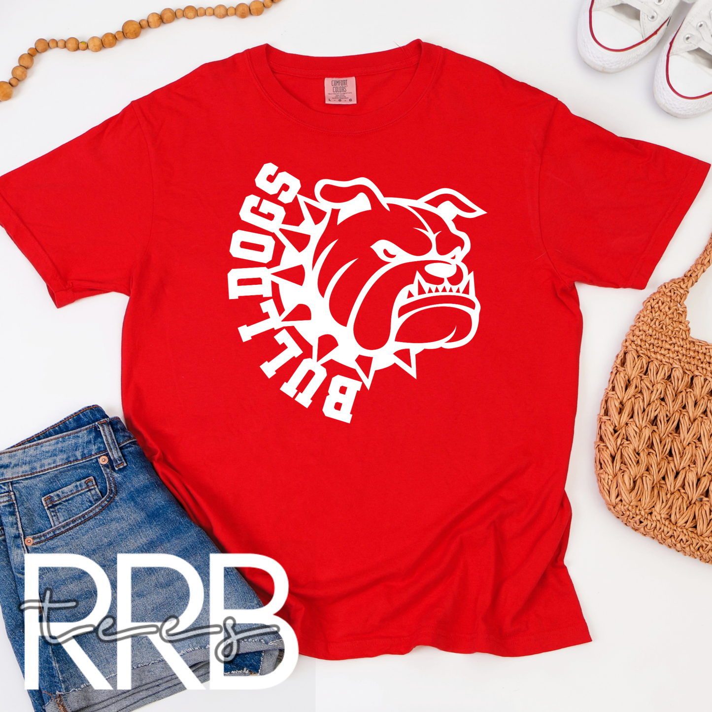Bulldogs Curved Graphic Tee