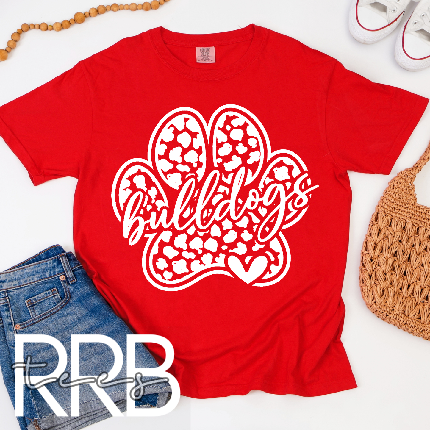 Bulldogs Cheetah Paw Graphic Tee