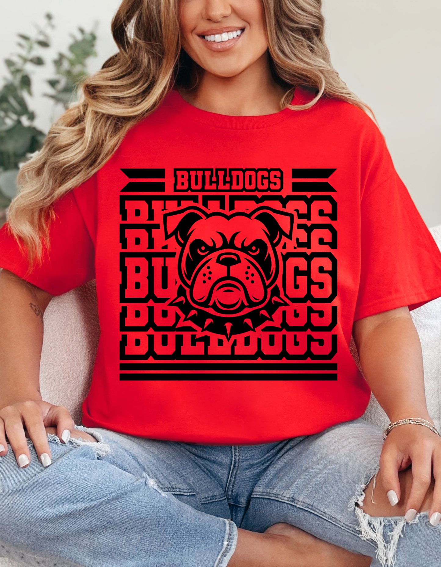 Bulldog Stacked Graphic Tee