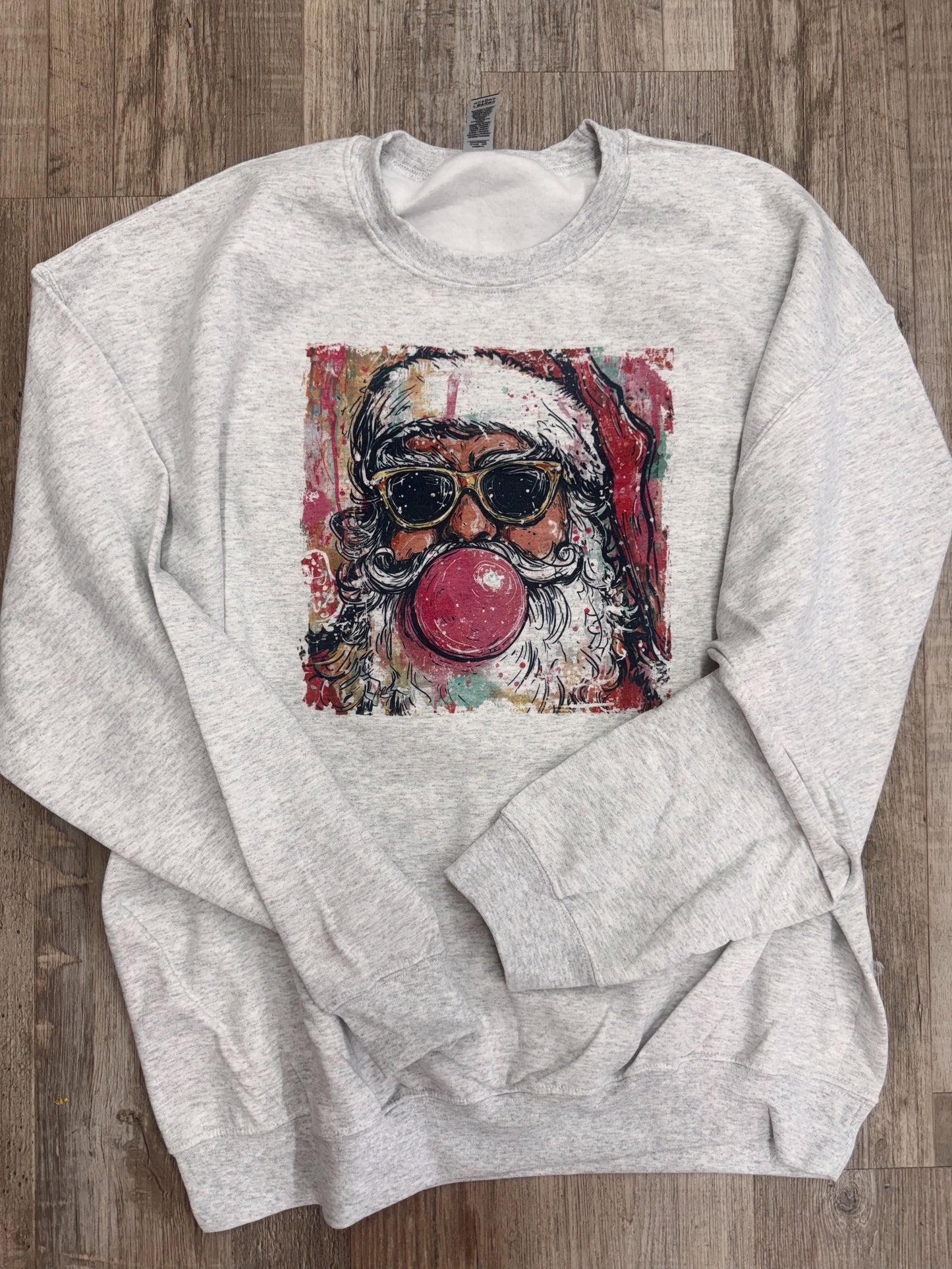 Santa Blowing Bubble Graphic Tee