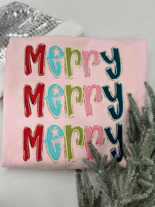 Merry x3 Graphic Tee
