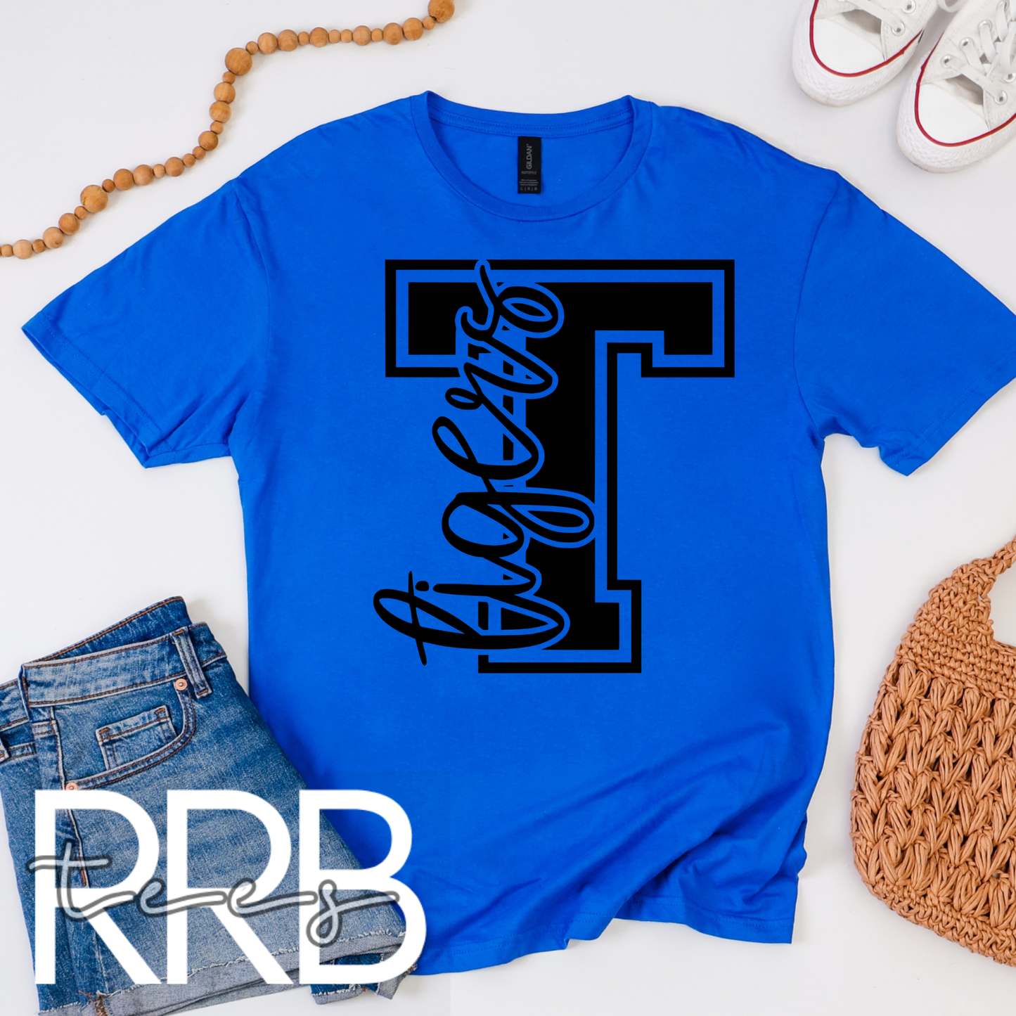 Tigers Cursive Power T Graphic Tee