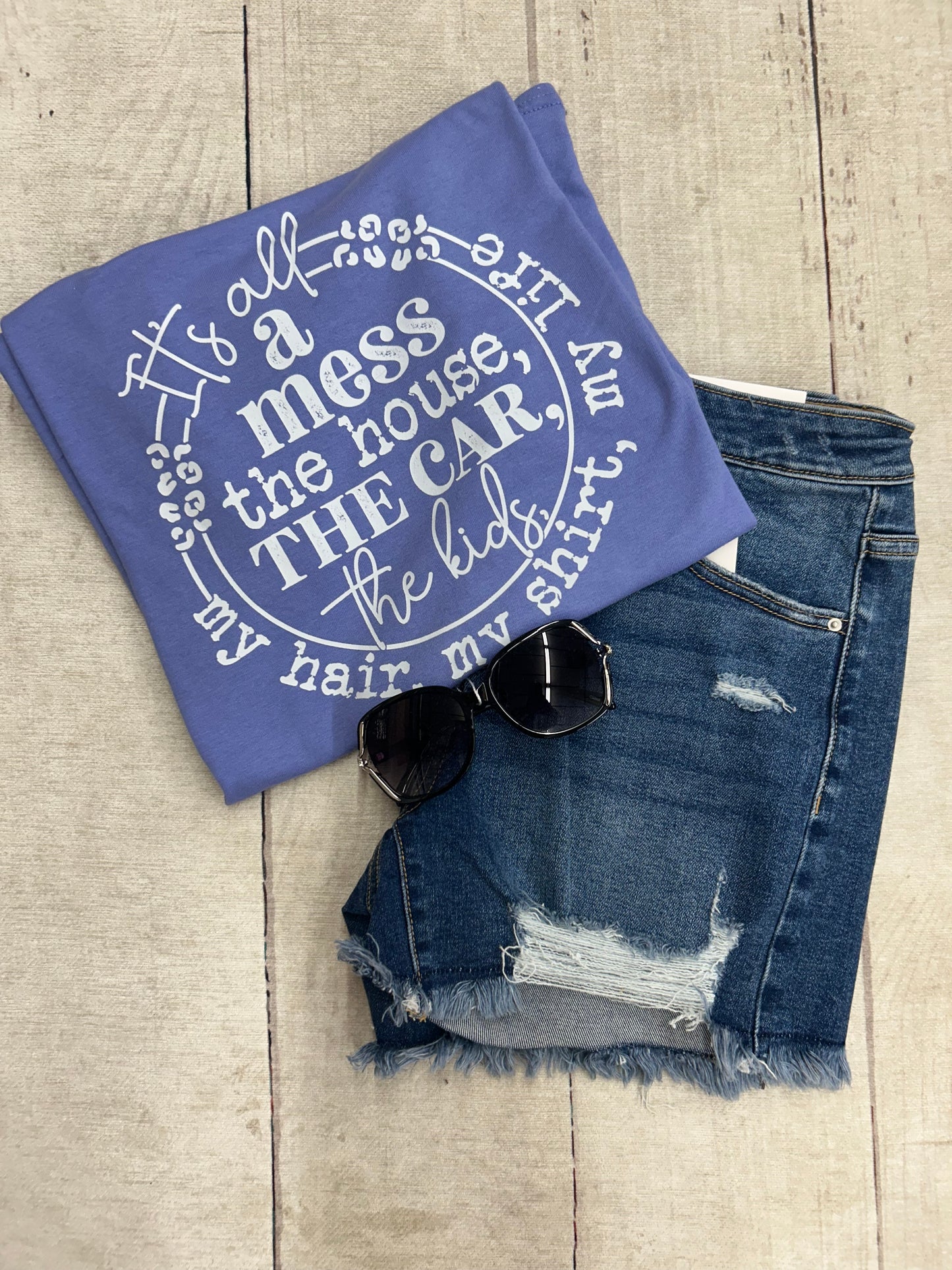 It's A Mess Graphic Tee- Gildan
