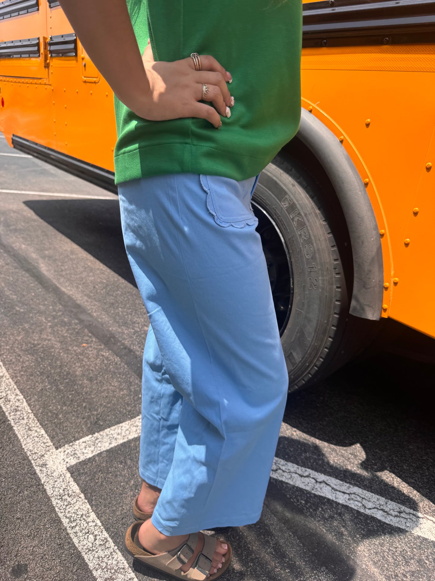 Apple A Day Pants - Blue