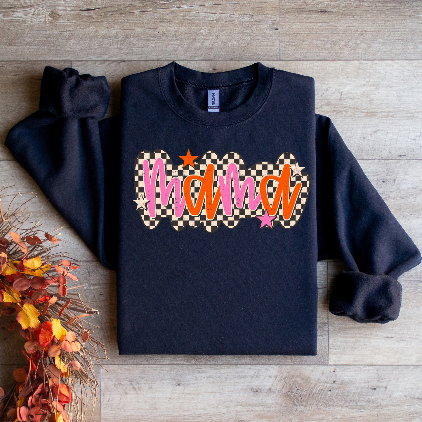 Mama Checkered Graphic Tee