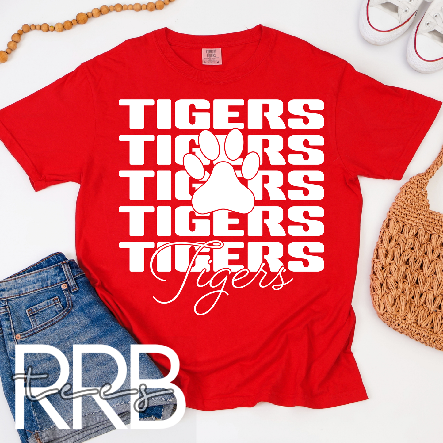 Tiger x5 Paw Graphic Tee