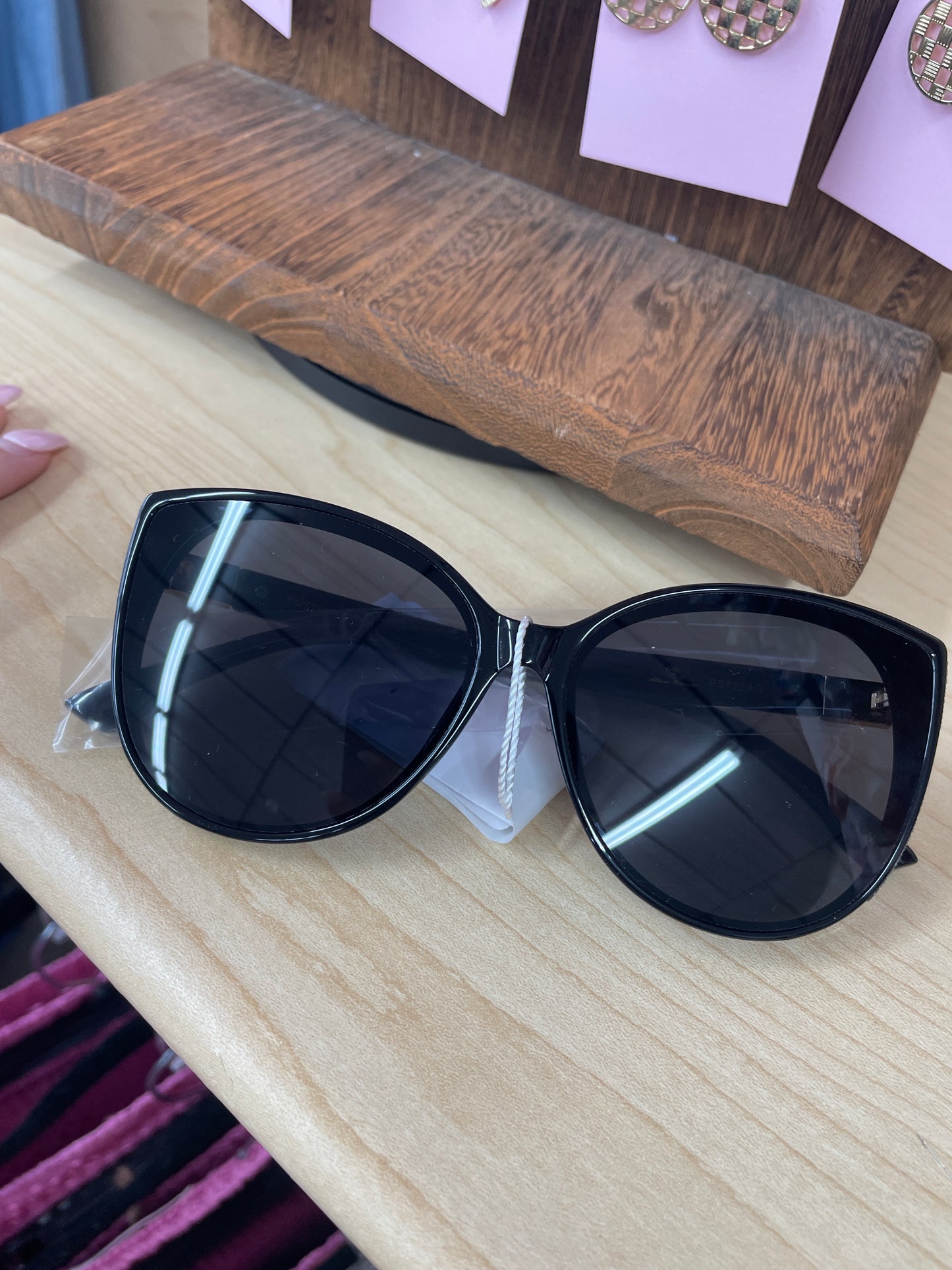 Women's Glitter Detailed Cat Eye Fashion Sunglasses