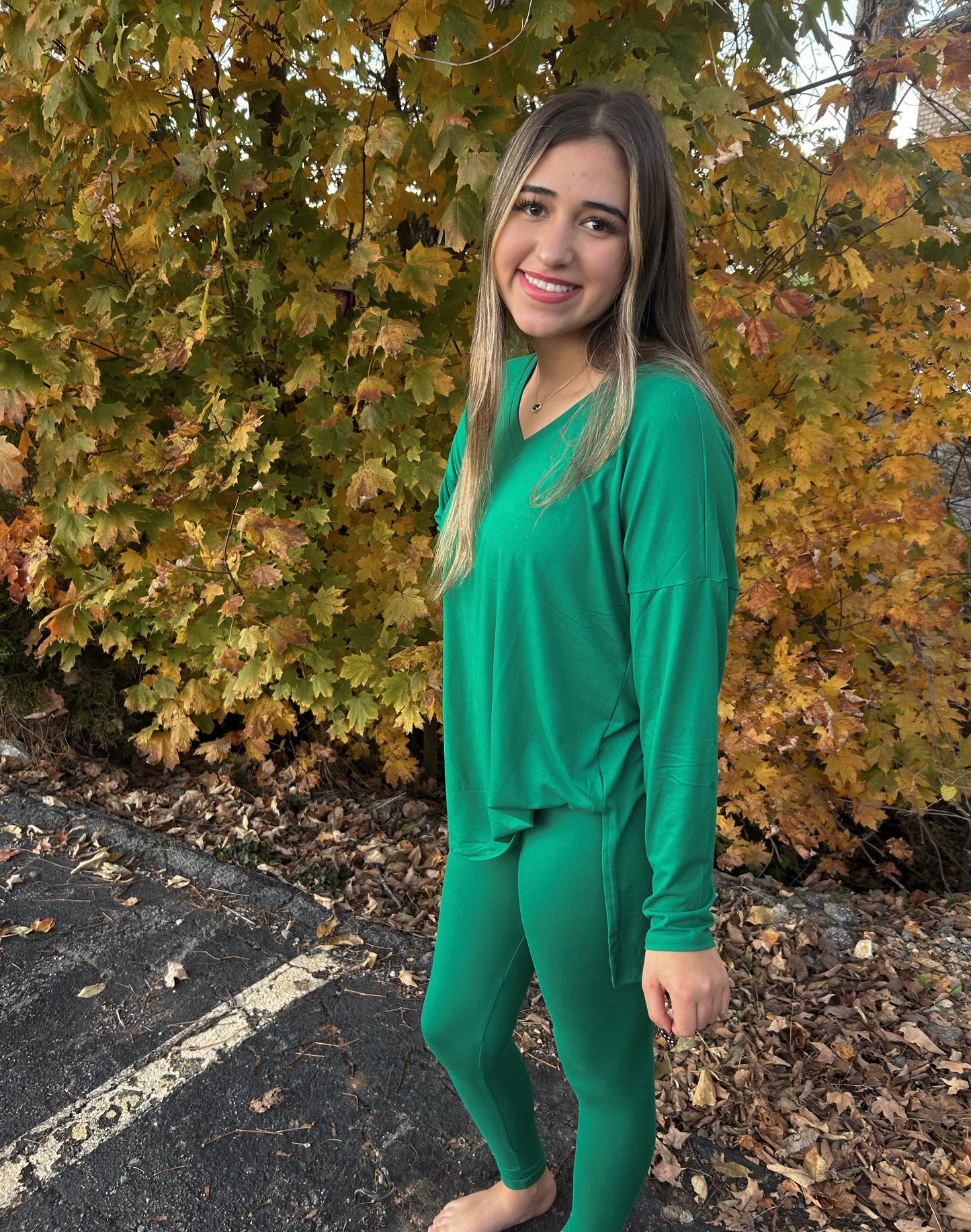 Simply Yours 2 Piece Legging Set - Forrest