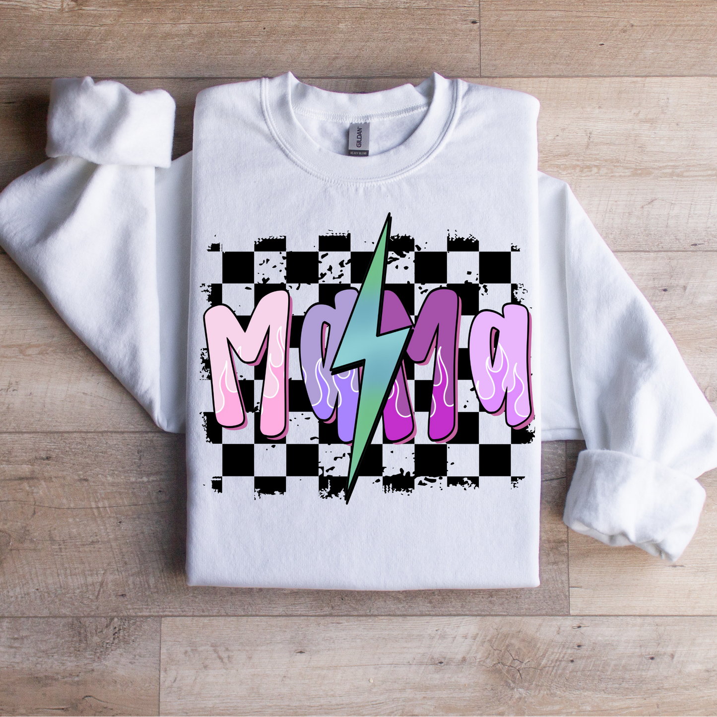 Mama Flame Purple Graphic Tee