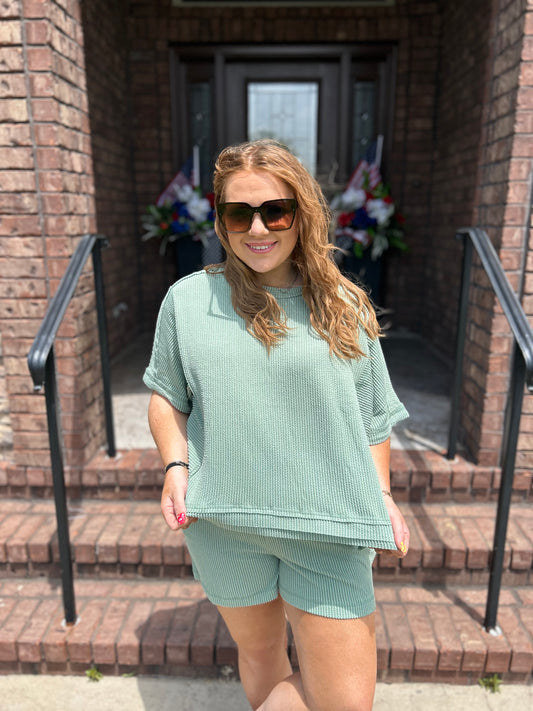 Celebrate With Me 2 Piece Set - Olive