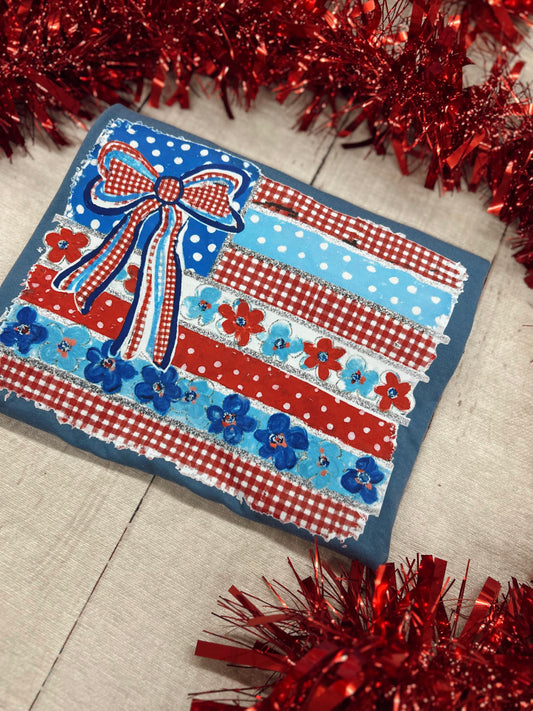Daisy American Flag Graphic Tee