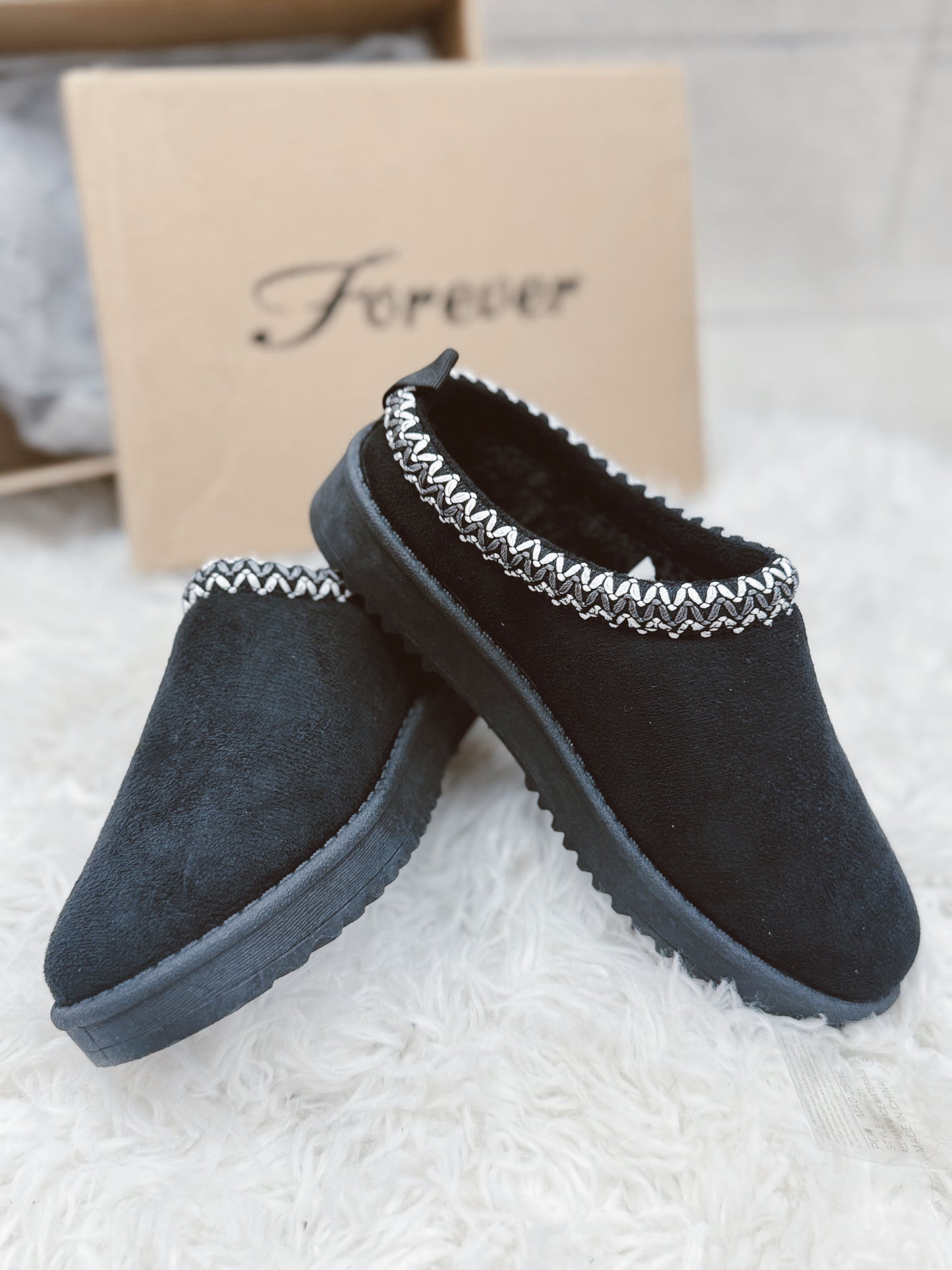 Never Better Slip On Booties - Black