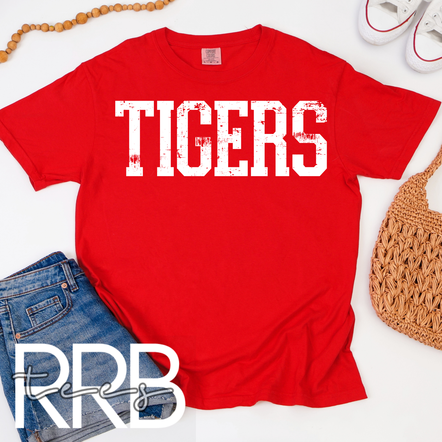 Tigers Distressed Graphic Tee