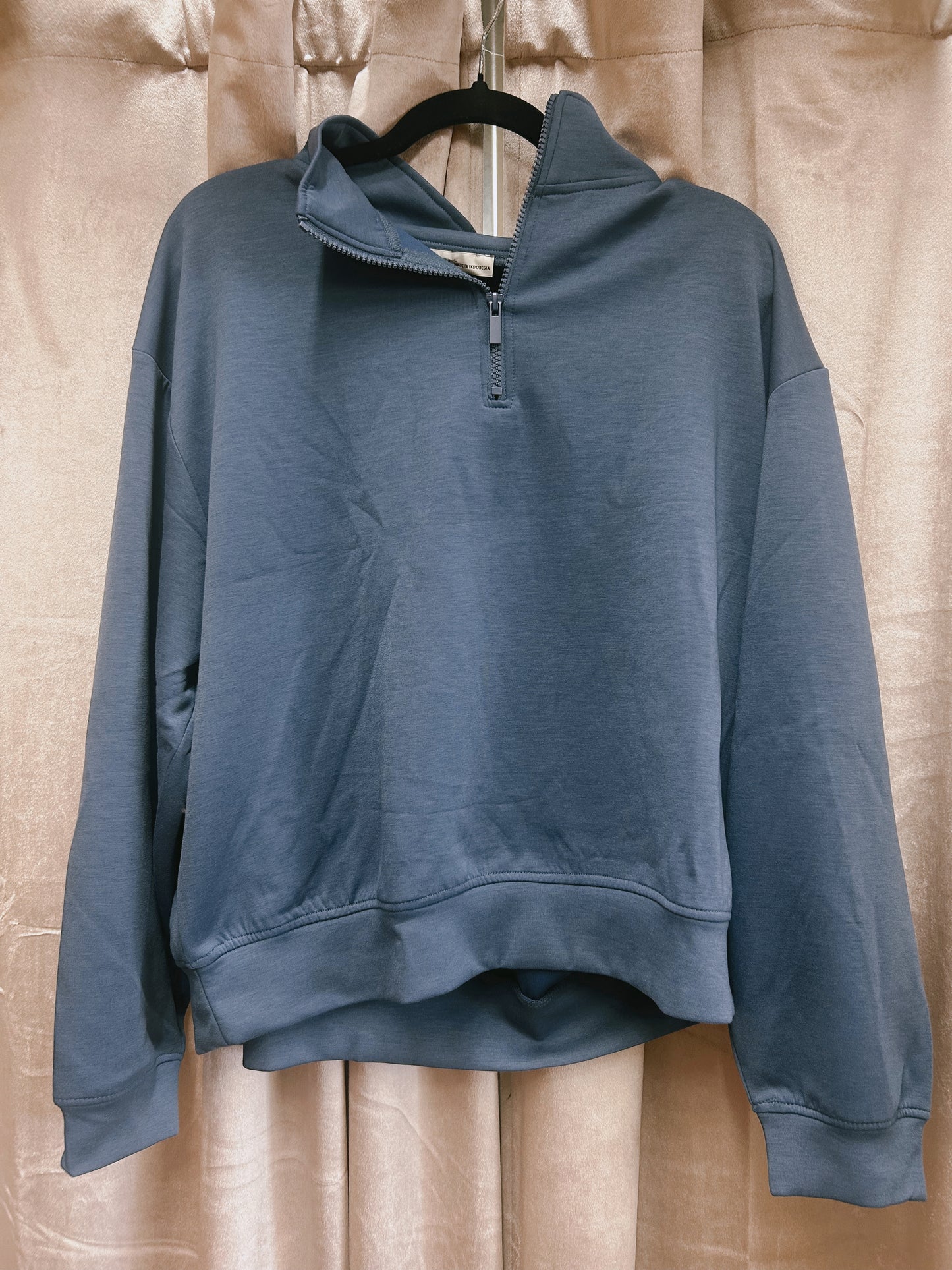 Scuba Half Zip Pullover Sweatshirt - Deep Sky