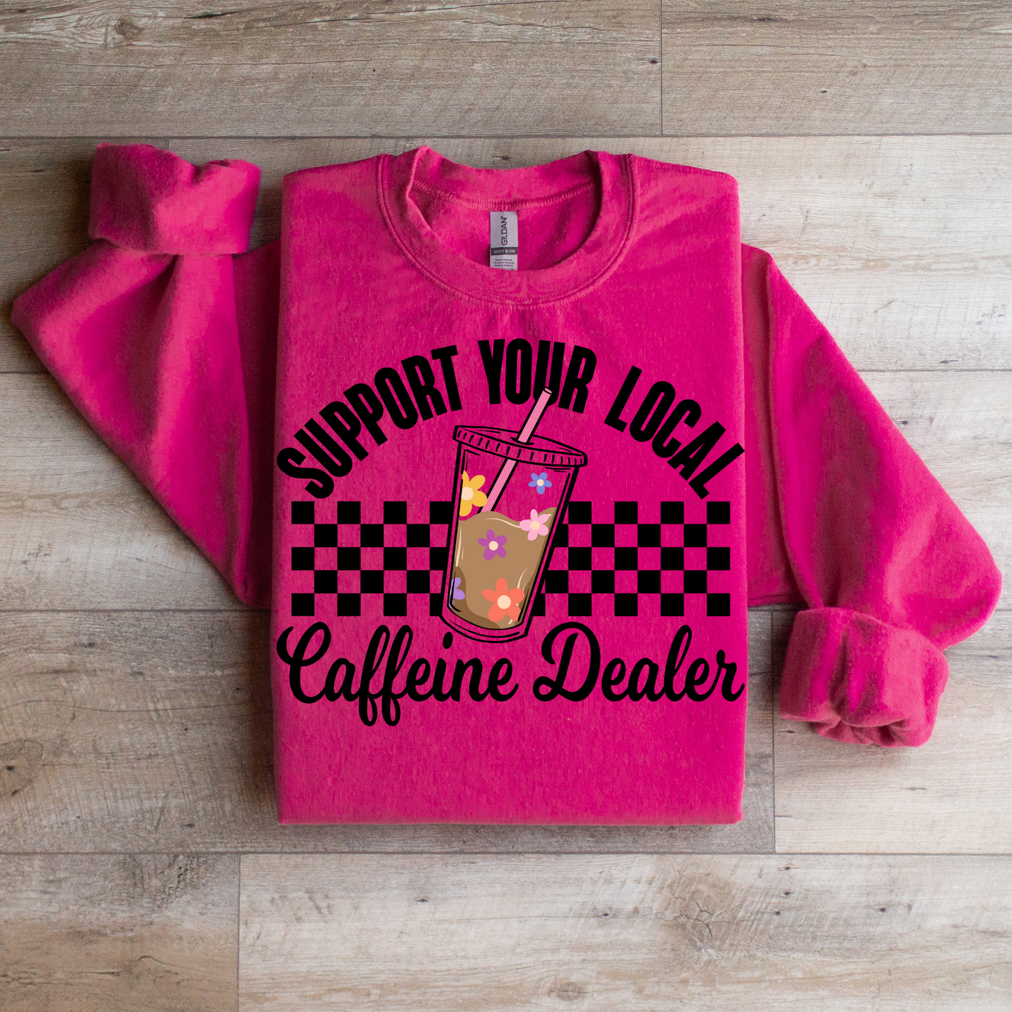 Support Your Local Caffeine Dealer Graphic Tee