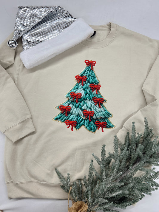 Crochet Bow Tree Graphic Tee