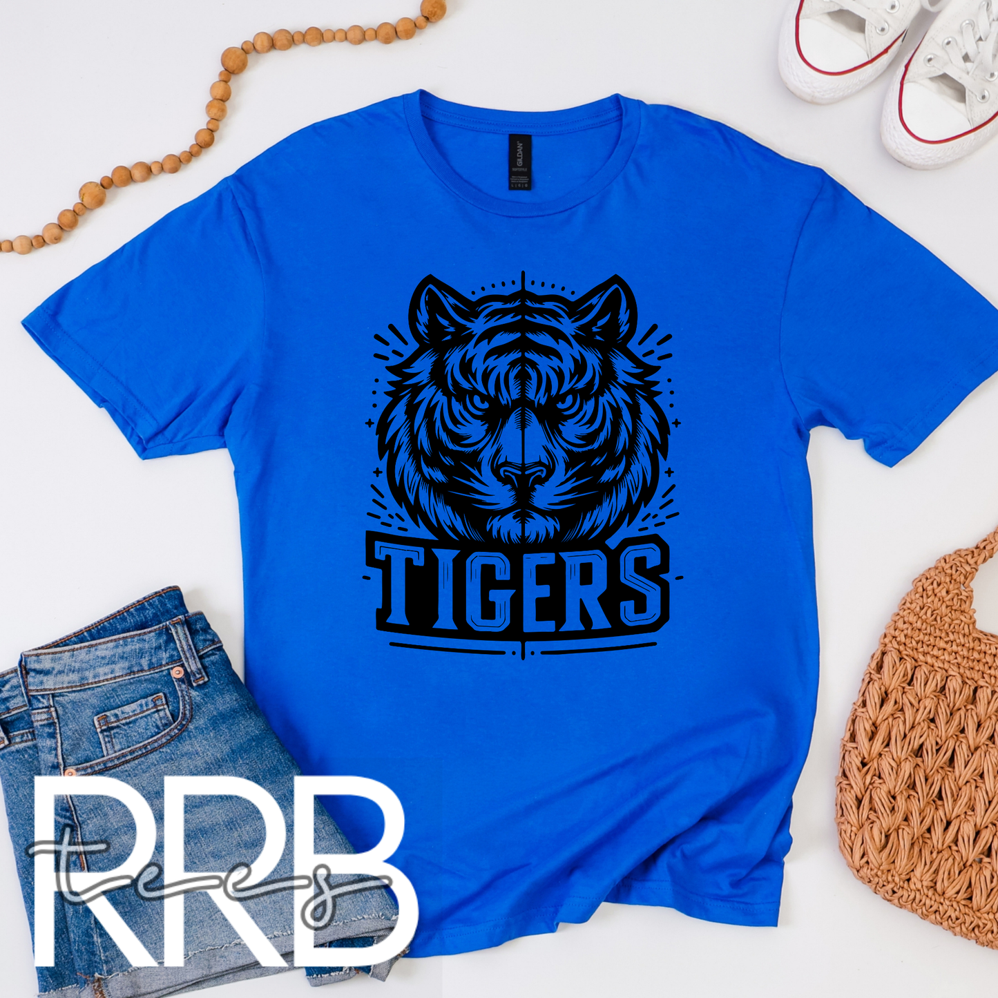 Tigers Lined Graphic Tee