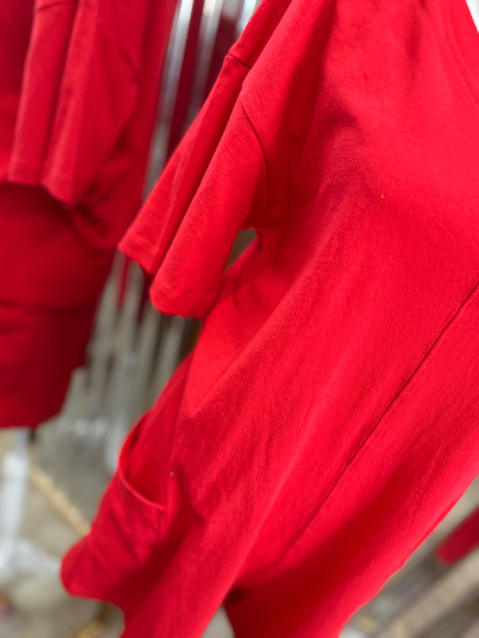 DOORBUSTER Reversible Romper - Ruby