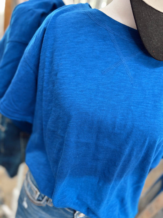 DOORBUSTER Boxy Top - Classic Blue