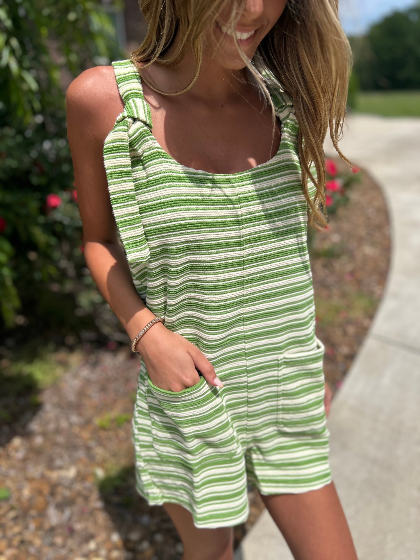 Wonderful Day Striped Romper