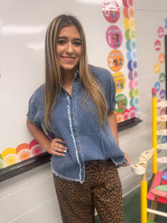 Go Your Own Way Denim Top