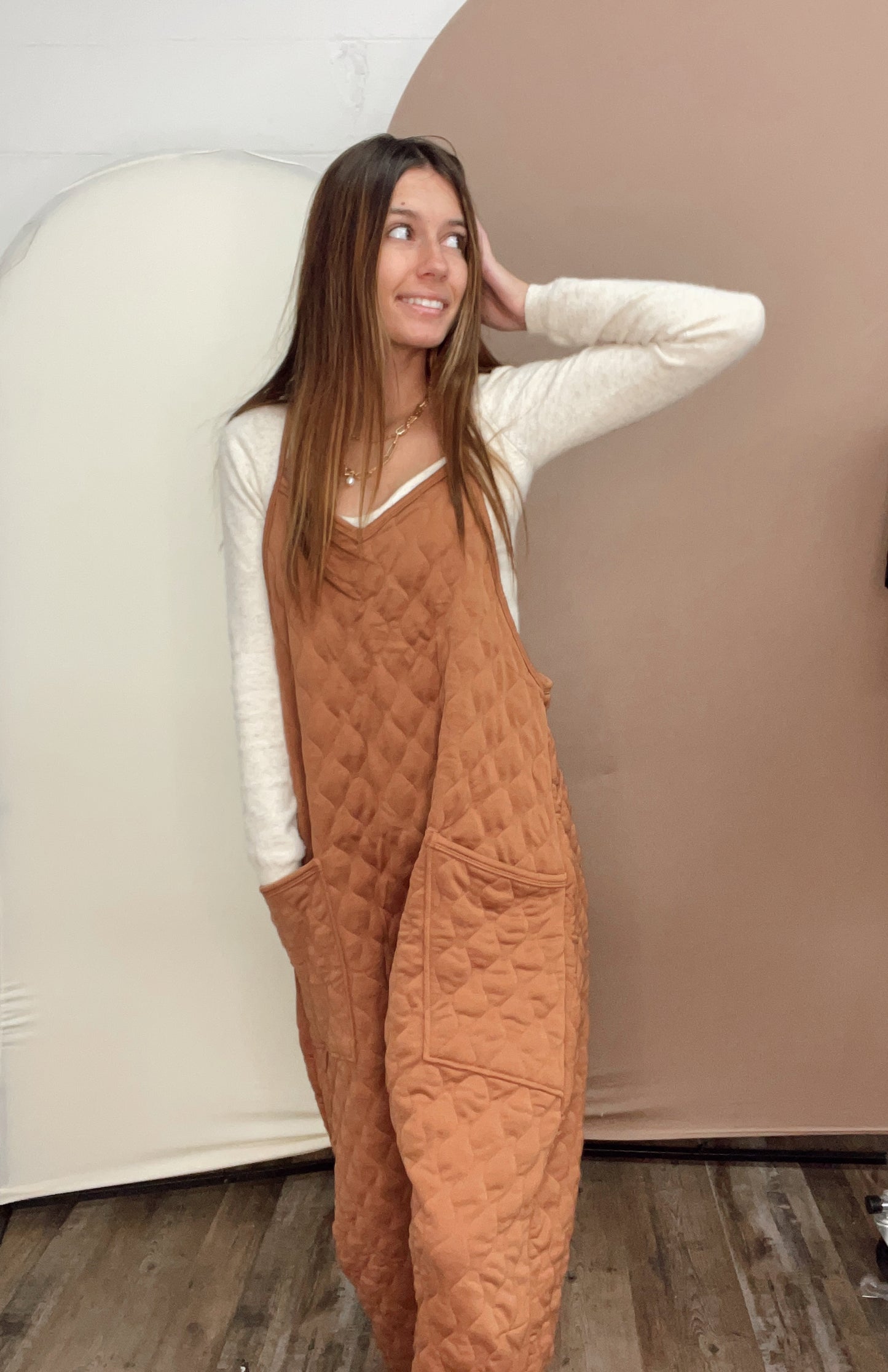 Apart From The Crowd Quilted Jumpsuit {3 Colors}