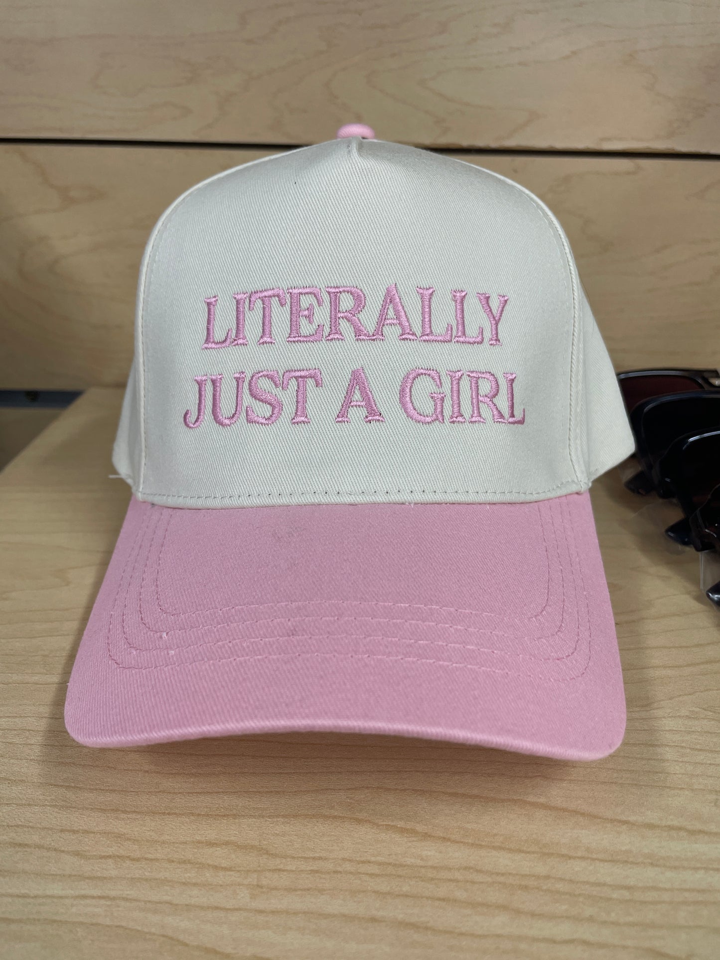 Literally Just A Girl Ball Cap - Pink