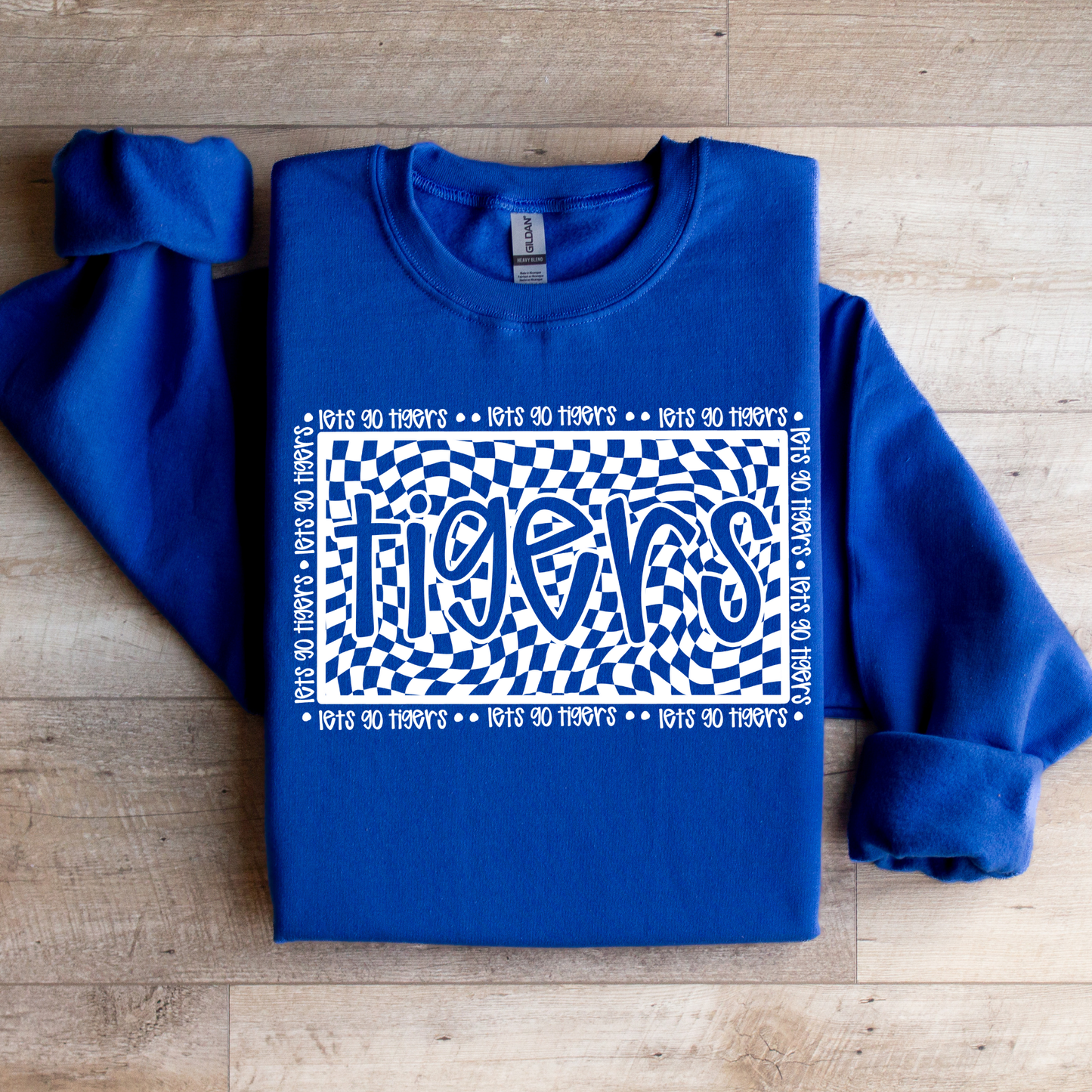 Tigers Checkered Graphic Tee