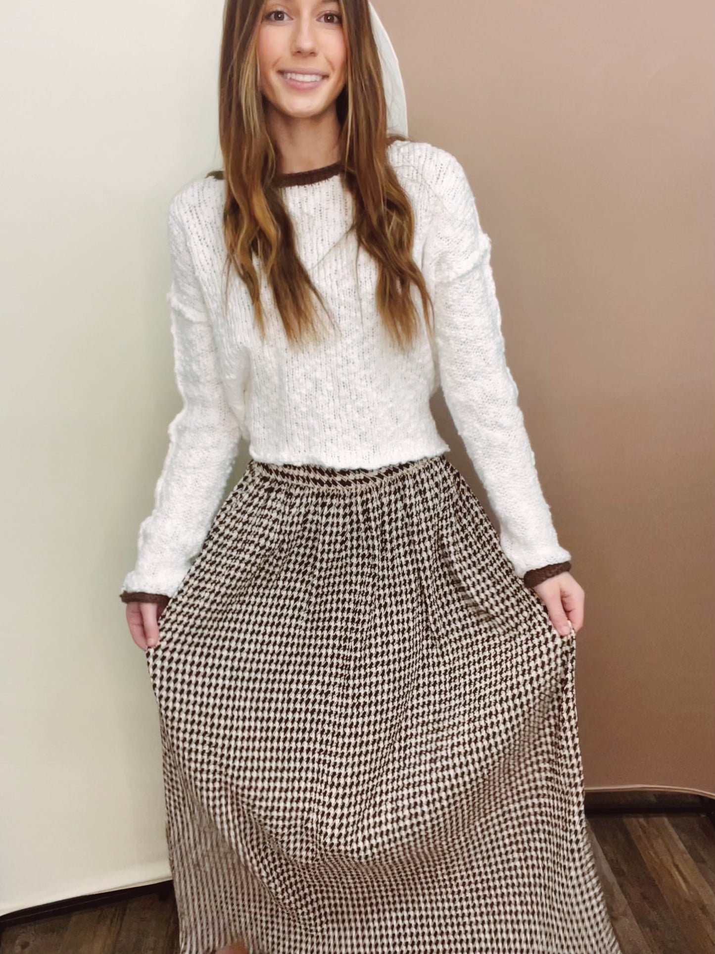 Love of My Life Pleated Maxi Skirt - Chocolate