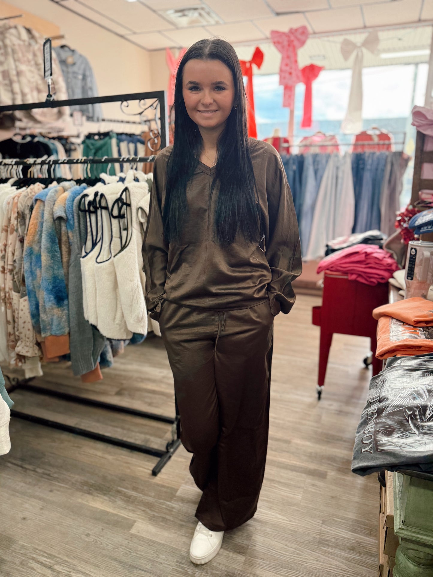 Lover Girl 2 Piece Satin Set