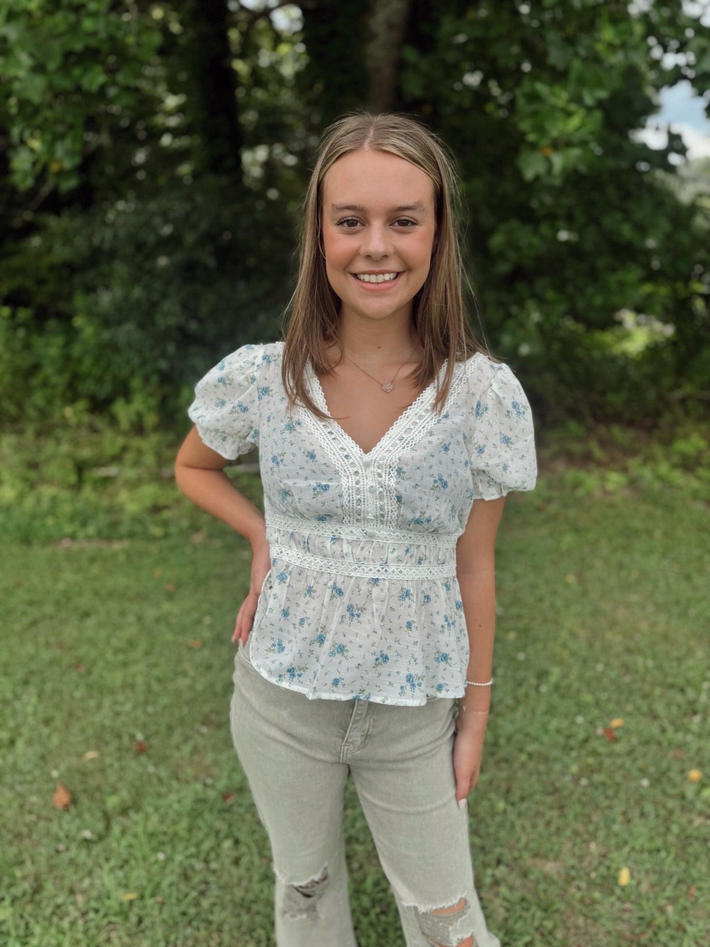 Fast Car Floral Top