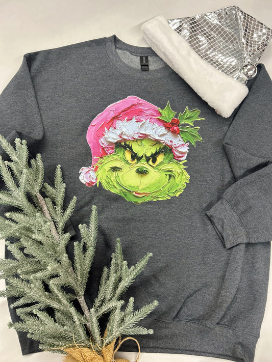 Textured Painted Green Guy Graphic Tee