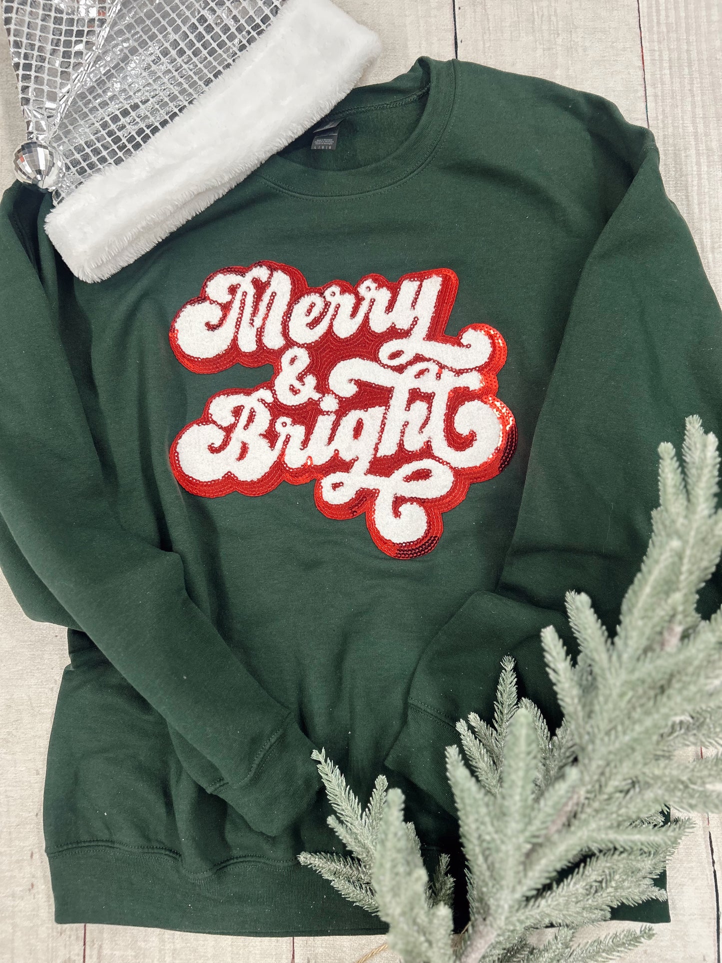 Merry & Bright Patch Sweatshirt