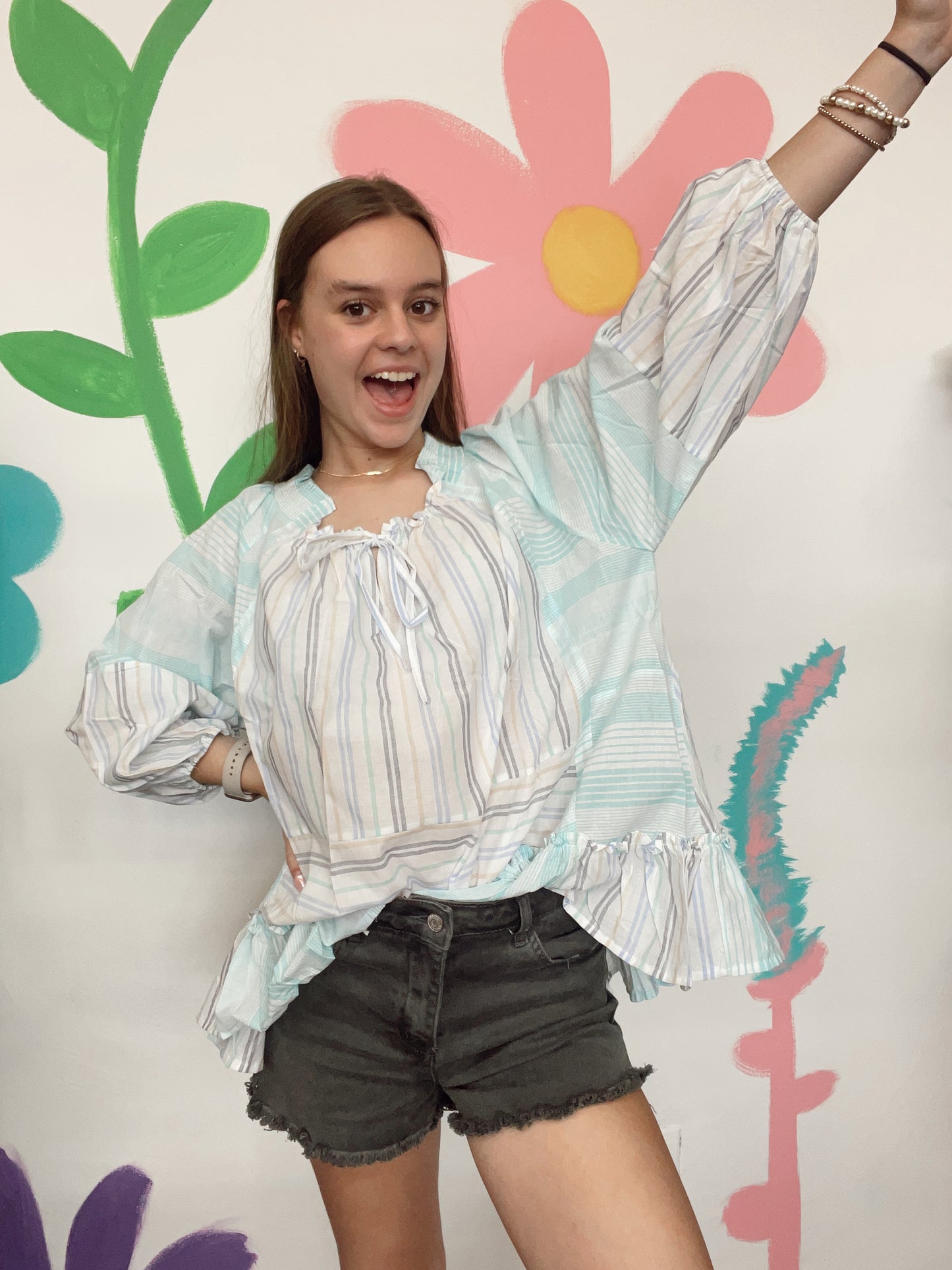 Mint For You Stripe Top