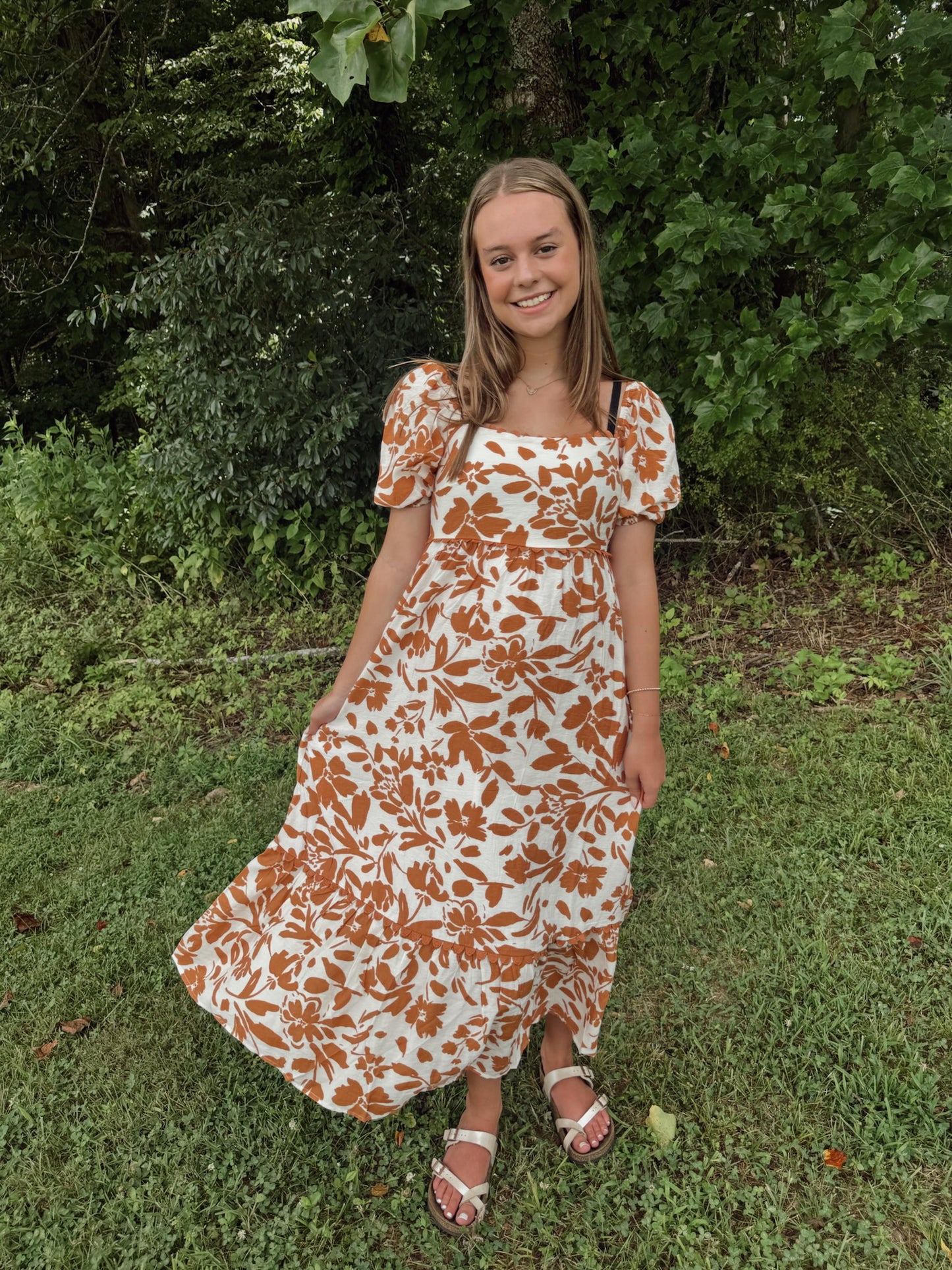 Kind Words Floral Midi Dress