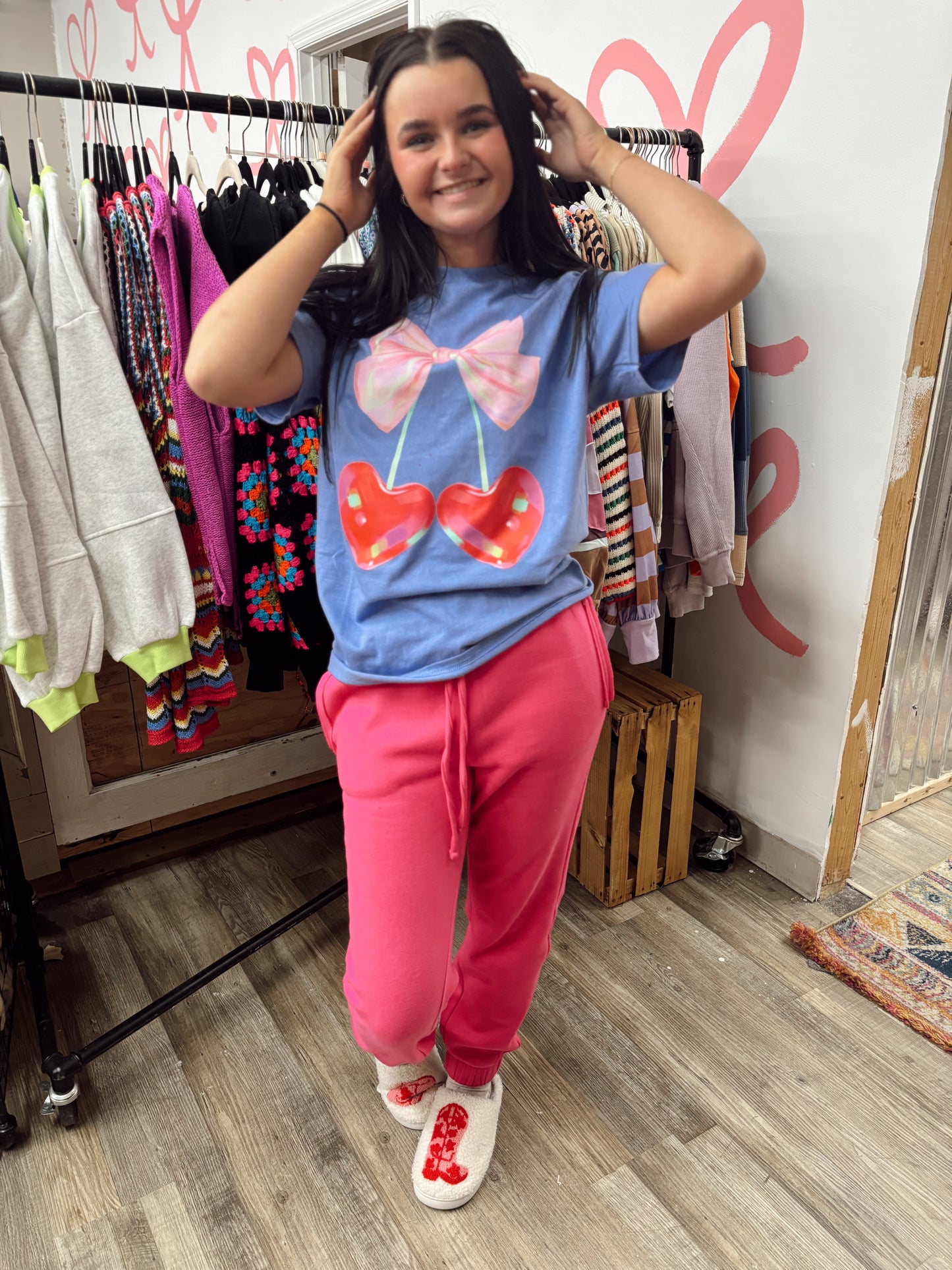 Cozy Queen Jogging Pants - Hot Pink