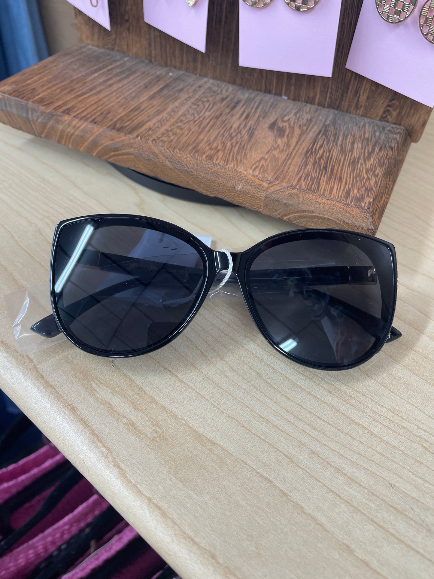 Women's Glitter Detailed Cat Eye Fashion Sunglasses
