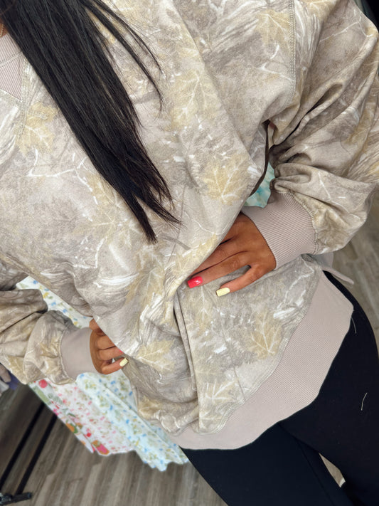 Crushing Hard Camo Top - Taupe