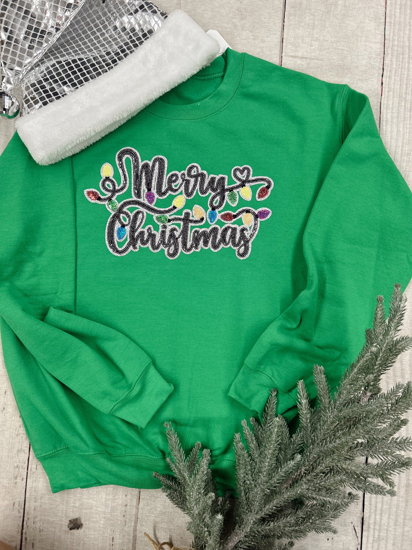 Merry Christmas Lights Sweatshirt