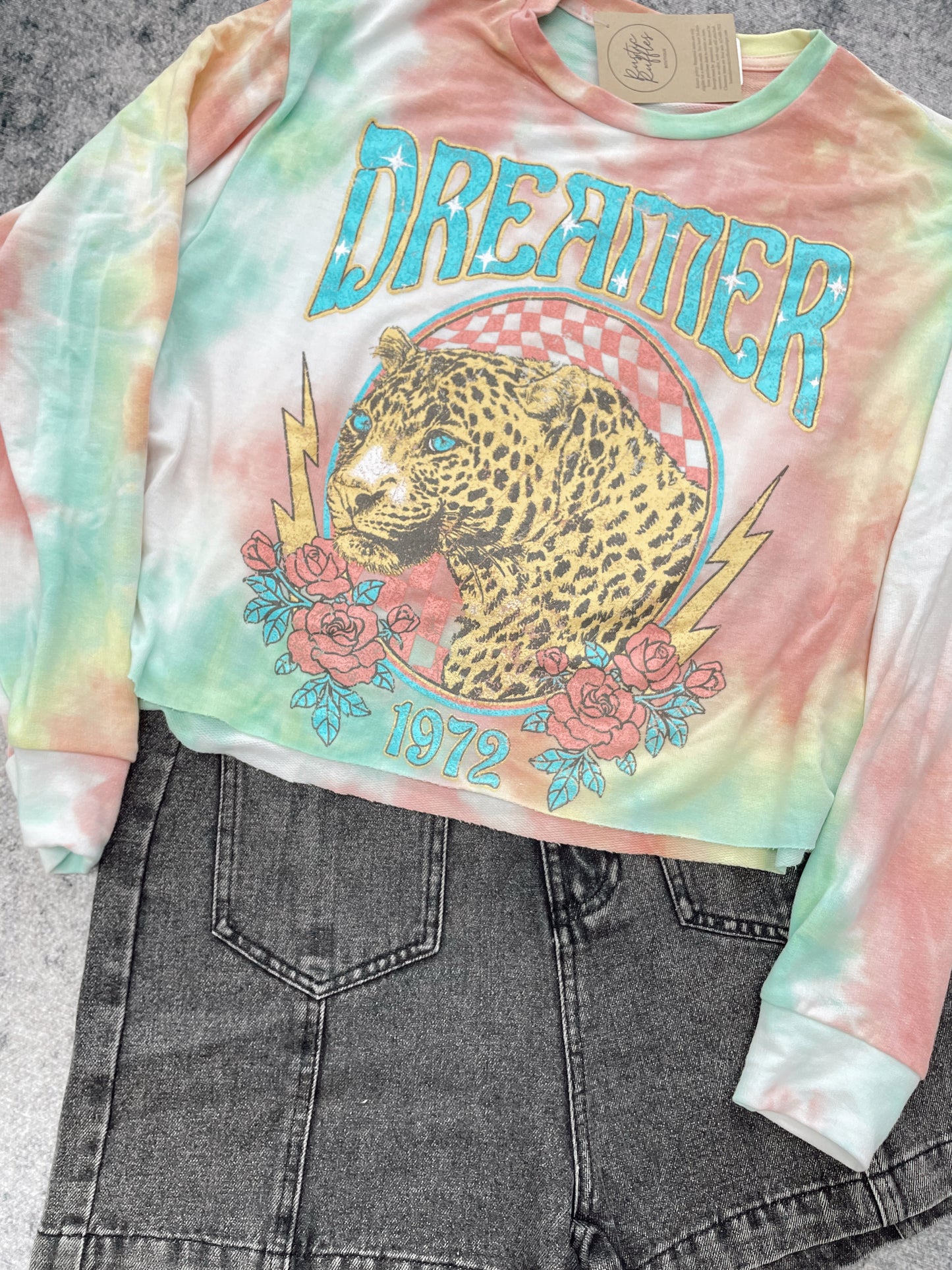 Dreamer 1972 Graphic Long Sleeve Boyfriend Tee