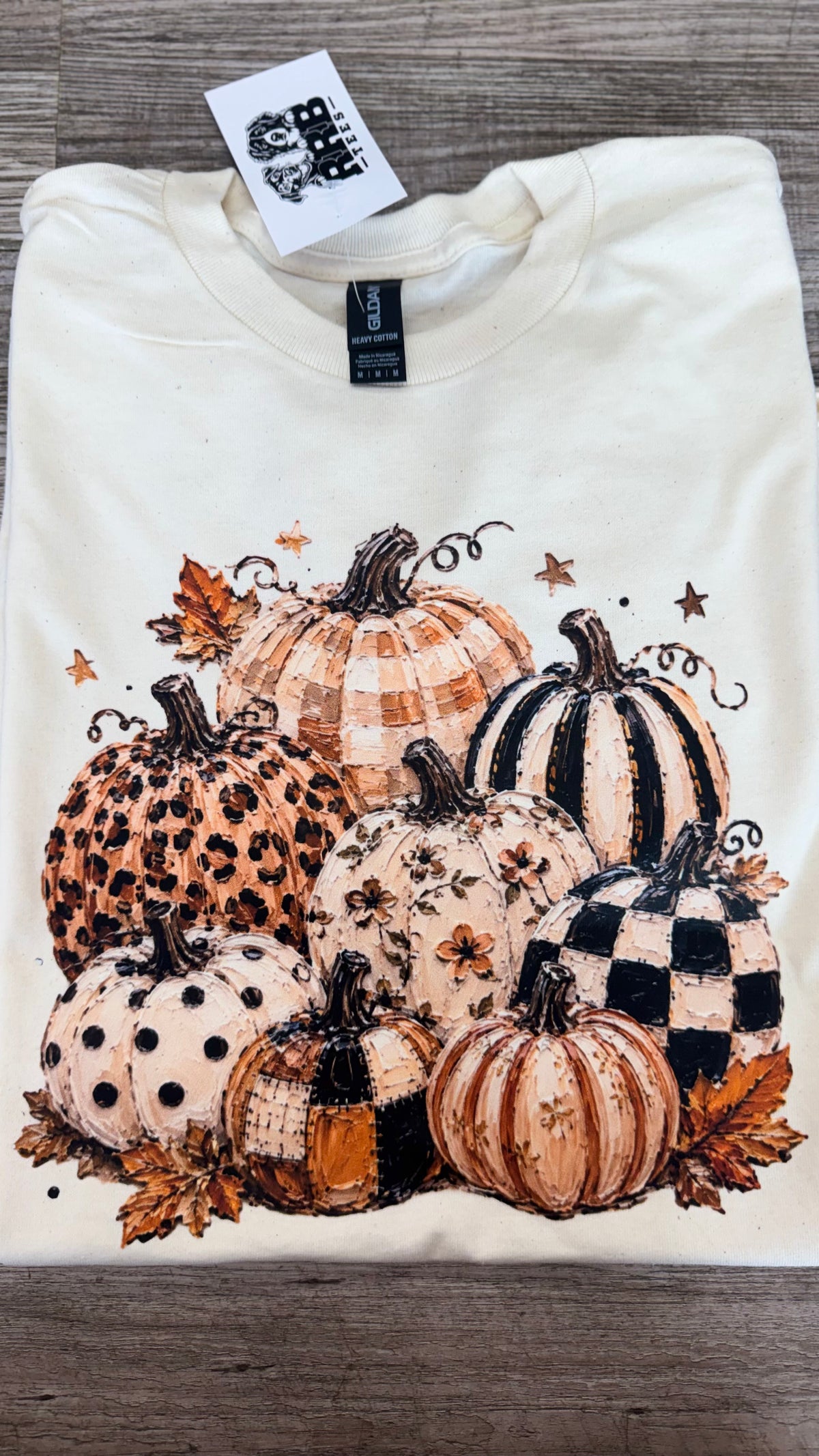 Pretty Pumpkins Natural Gildan Graphic Tee - TSABR
