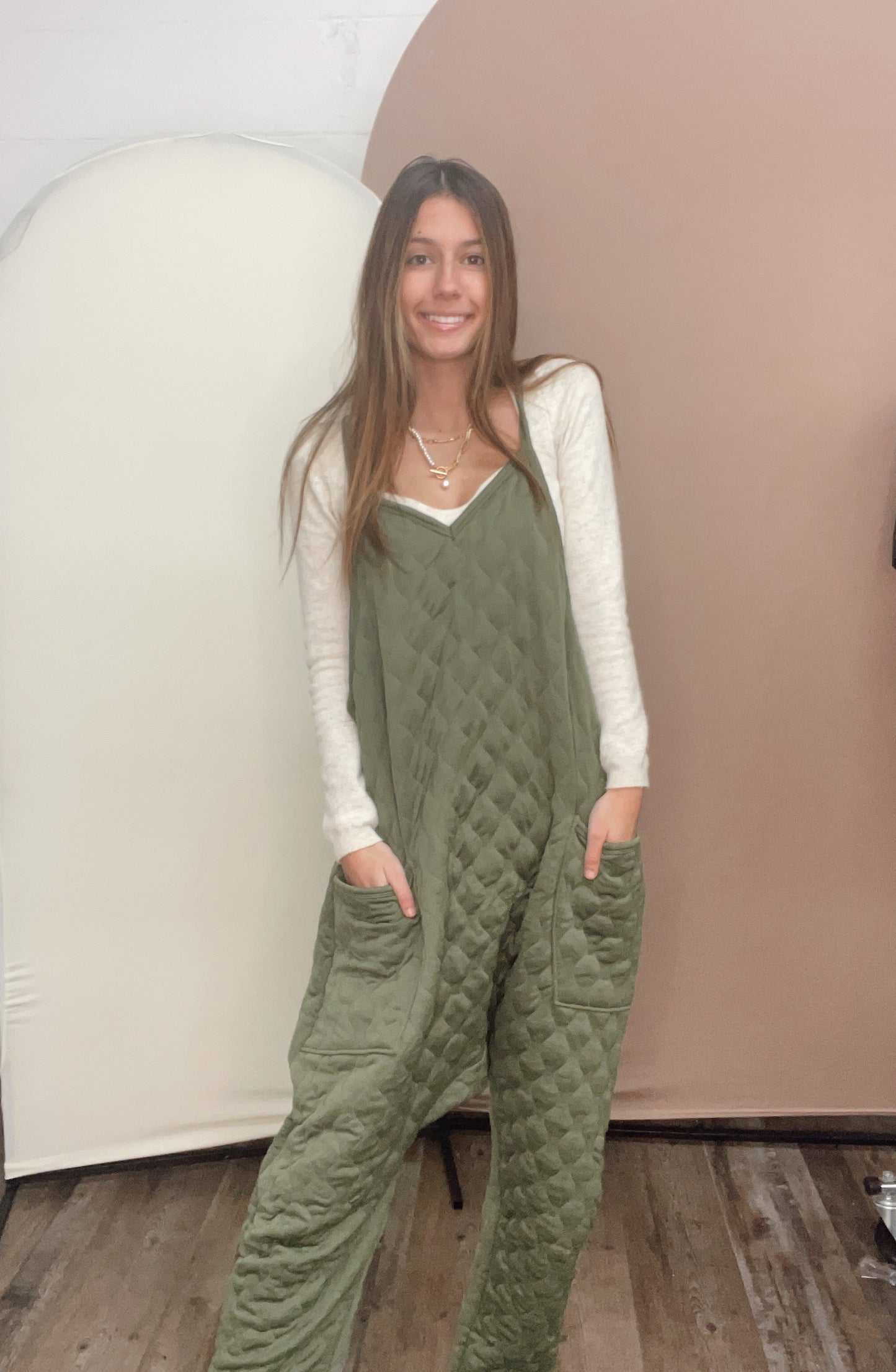 Apart From The Crowd Quilted Jumpsuit {3 Colors}