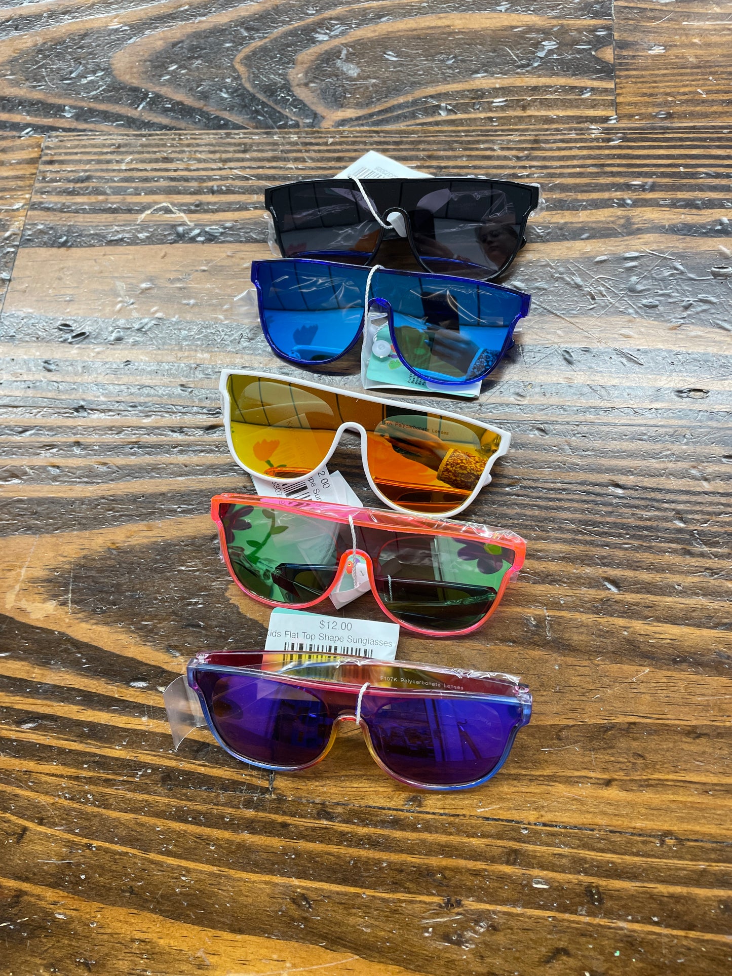 Kids Flat Top Shape Sunglasses